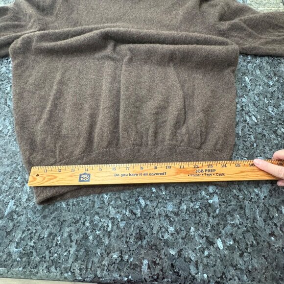 W.H. Belk 100% Cashmere V-Neck Sweater – Brown - Picture 5 of 7